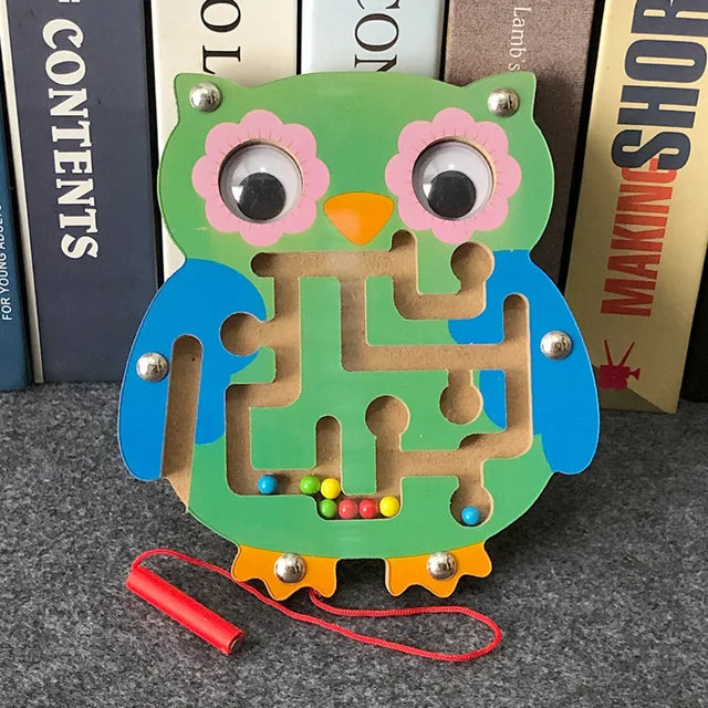 CowLost | fencing-barriers-childrens-wooden-magnetic-track-maze-balance-board-toy |37