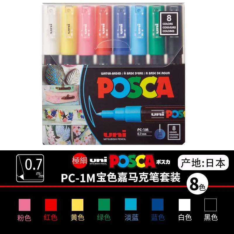 CowLost | product_id-uni-posca-paint-marker-pens-set-pc-1m-pc-3m-pc-5m-pc-8k-pc-17k-16-colors-art-markers-for-graffiti-drawing |44