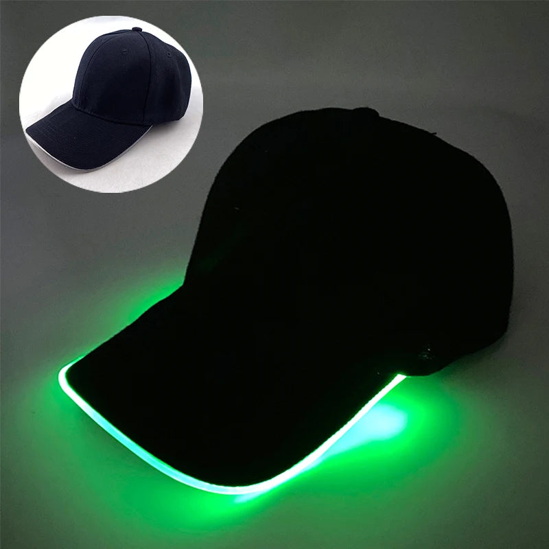 CowLost | fashion-led-glow-cap-outdoor-sport-sunshade-glowing-baseball-cap |26