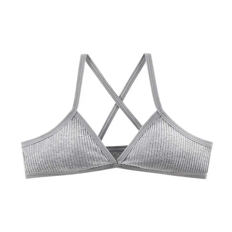 CowLost | product_id-2pcs-wireless-v-neck-1-3-cup-push-up-bras-for-women-breathable |10