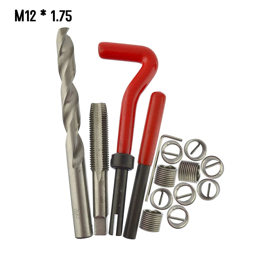 CowLost | product_id-15pcs-metric-helicoil-thread-repair-kit-m5-m14-m12x1-5-for-car-coil-tools |12