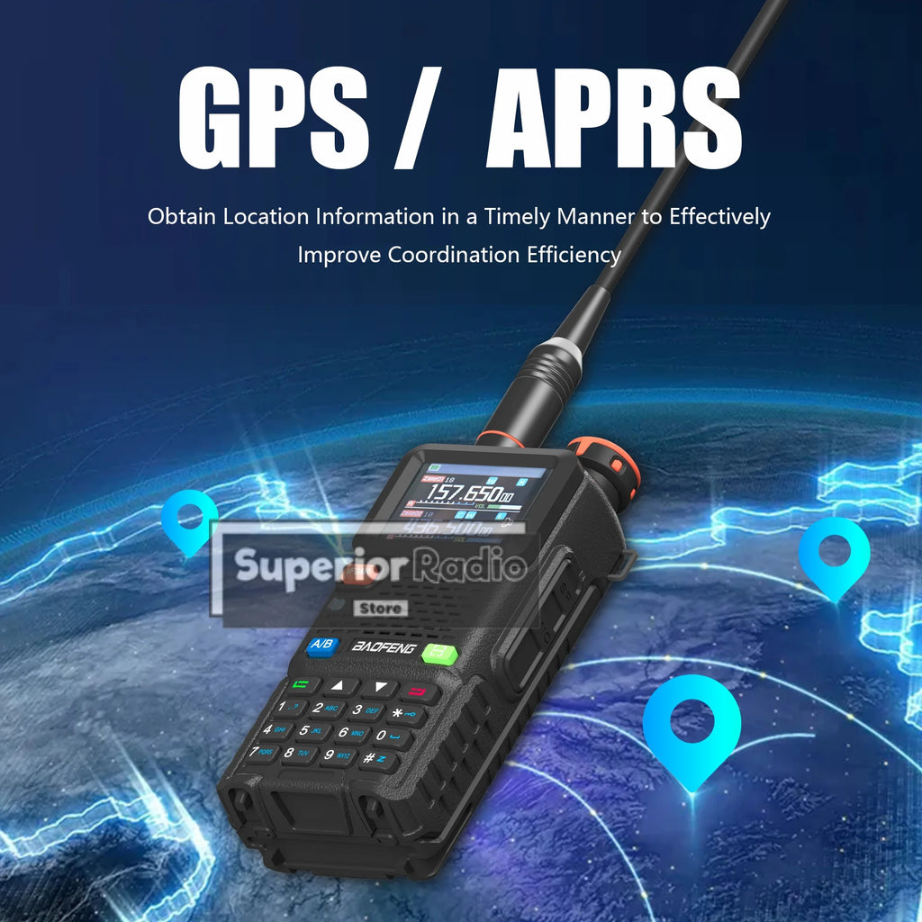 CowLost | intercom-accessories-baofeng-uv-5rh-pro-gps-walkie-talkie-10w-640-channels-type-c-charging-noaa-weather-2-4pcs |5