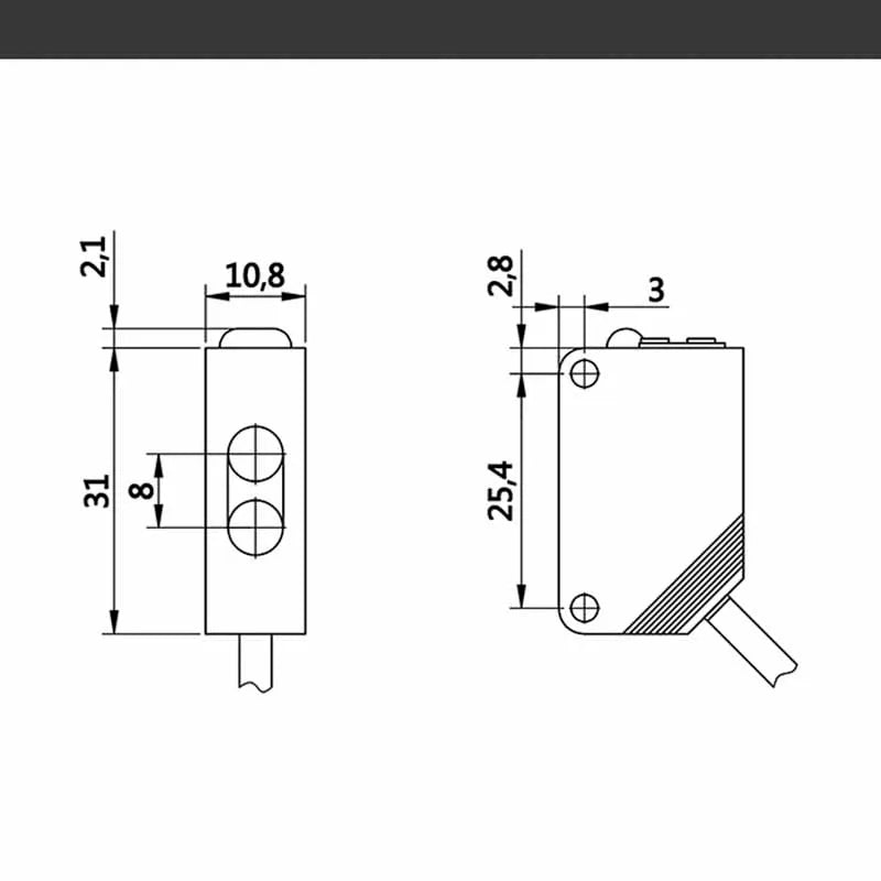 CowLost | dc-power-cables-product_id-dc-6v-36v-2m-mirror-feedback-photocell-for-alarm-garage-automation-sensor |2
