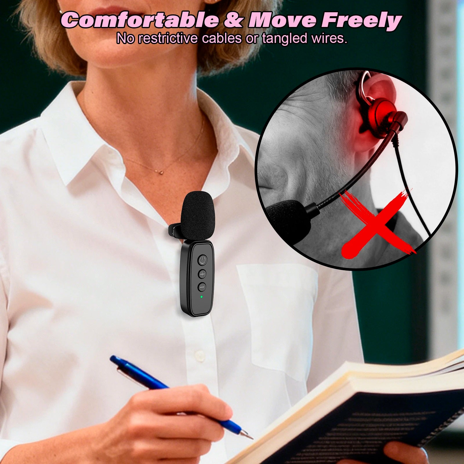 CowLost | product_id-wireless-portable-voice-amplifier-with-lavalier-microphone-rechargeable-clip-on-speaker-for-teachers-and-tour-guides |2