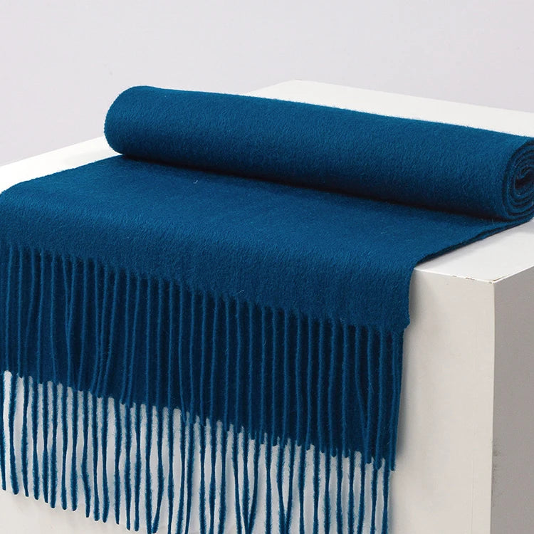CowLost | winter-pure-long-wool-scarf-women-luxury-brand |43