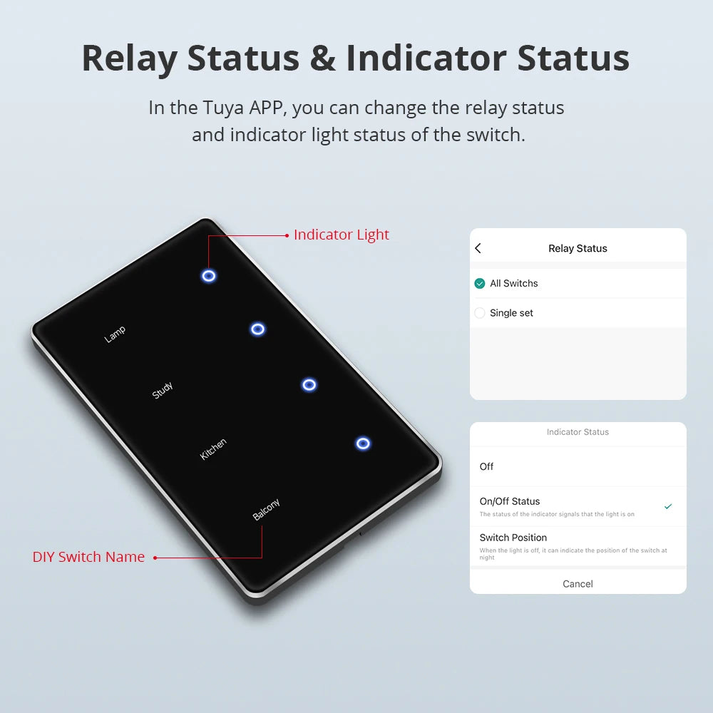 CowLost | seasonal-holiday-decorations-zemismart-zigbee-smart-diy-name-black-panel-touch-light-switch-us-type-neutral-required |5