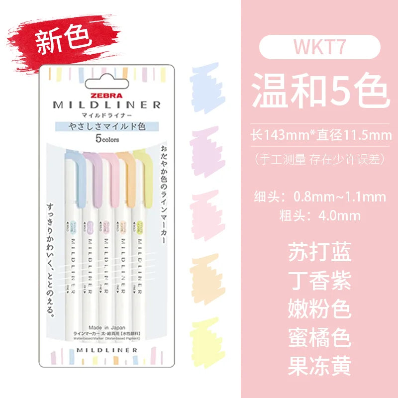 CowLost | product_id-zebra-5-10pcs-double-ended-twin-tip-highlighter-set-for-school-office |19
