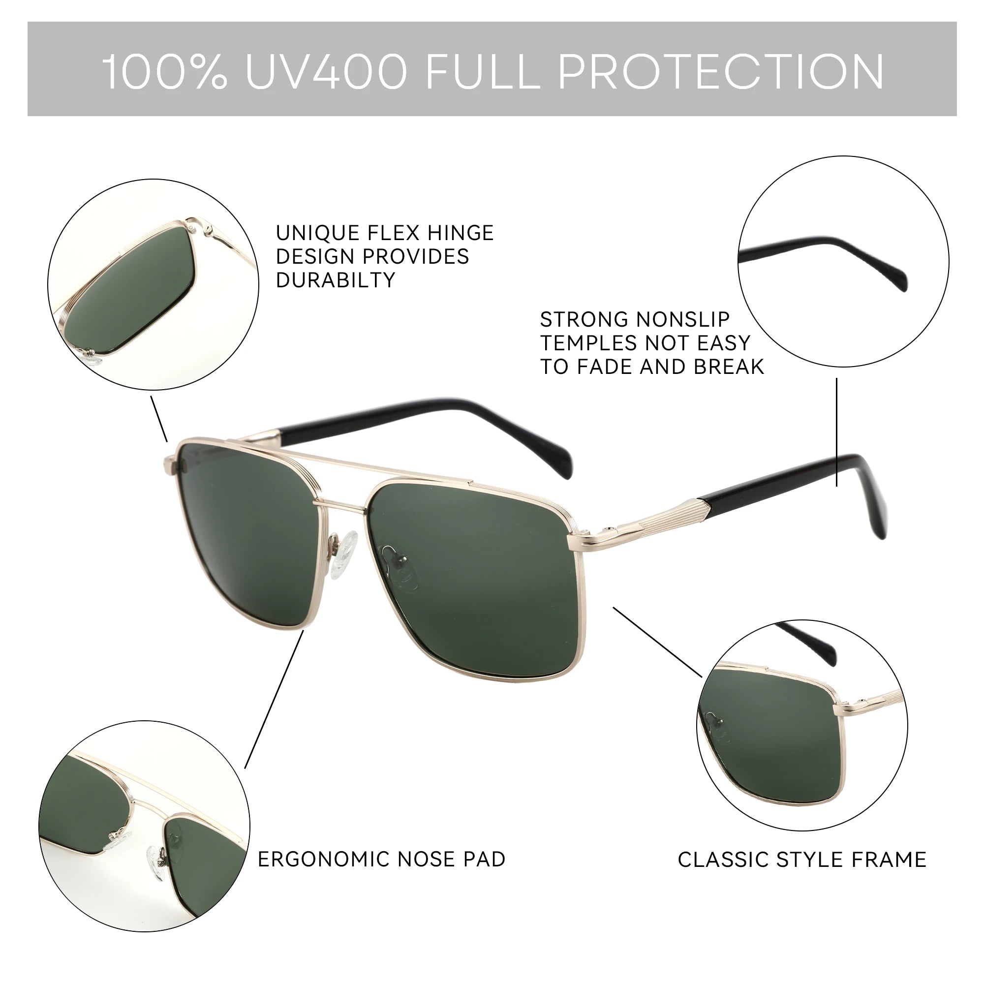 CowLost | zenottic-mens-polarizing-sunglasses-double-bridge-pilot-shade |3