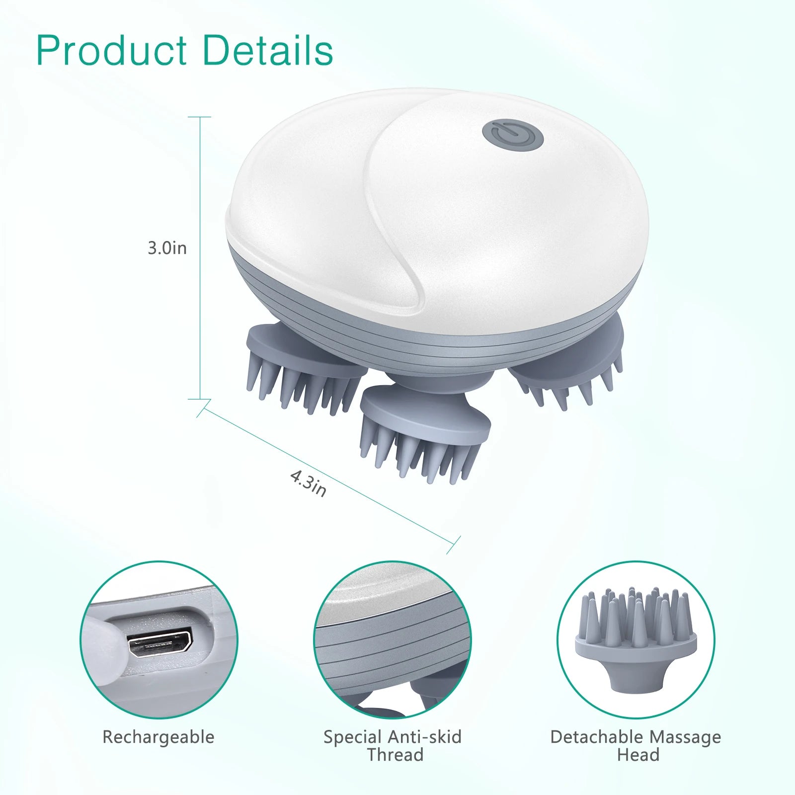 ORIA Handheld Electric Cat Massager for Relaxation and Hair Growth