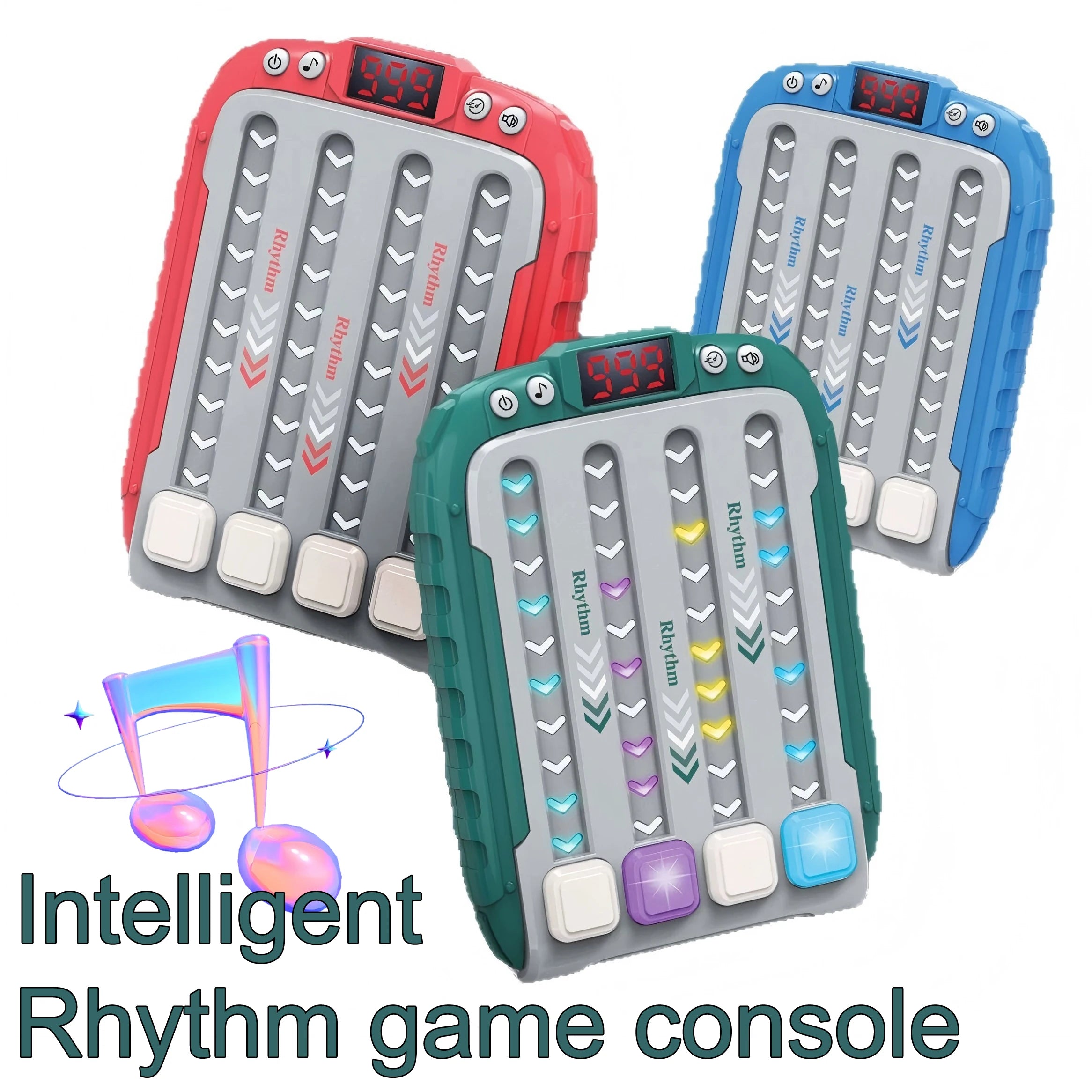 Music Rhythm Challenge Game Toy for Kids and Adults Decompress Light Press Puzzle