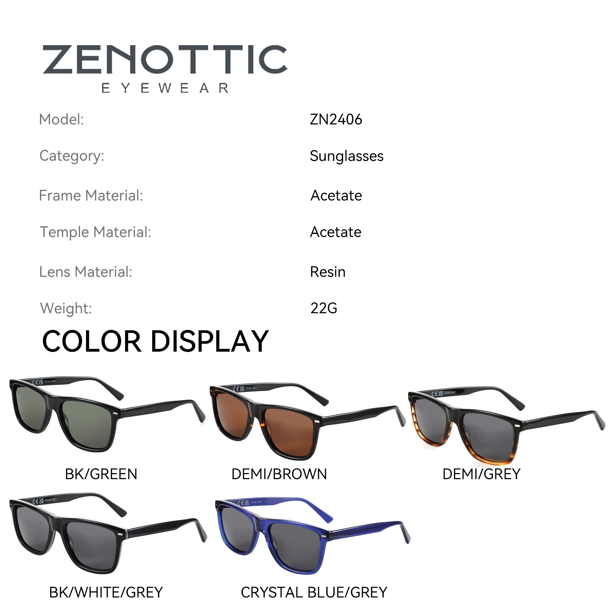CowLost | zenottic-fashion-square-polarized-sunglasses-uv400-protection |3