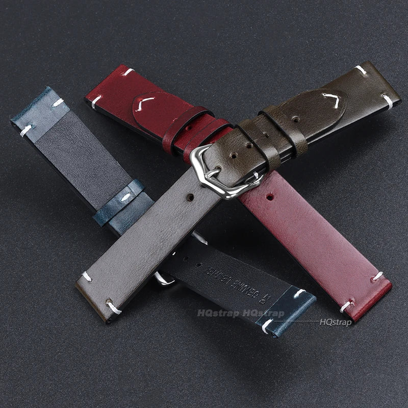CowLost | product_id-genuine-cowhide-leather-watch-strap-18-24mm-oil-wax-discoloration-retro-wristband |3