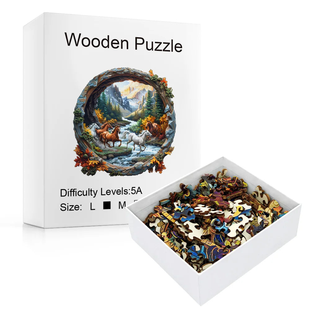 CowLost | product_id-3d-wooden-horse-puzzle-advanced-jigsaw-for-adults |2