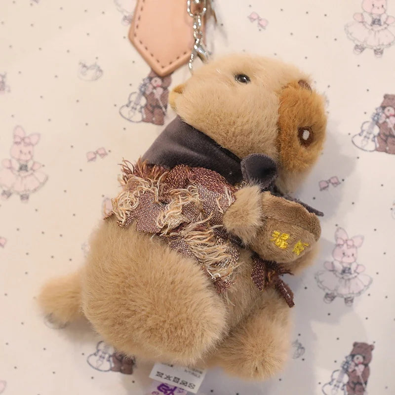 CowLost | uncategorized-cute-groundhog-plush-keychain-with-clothes-soft-stuffed-animal-doll-birthday-gift |10