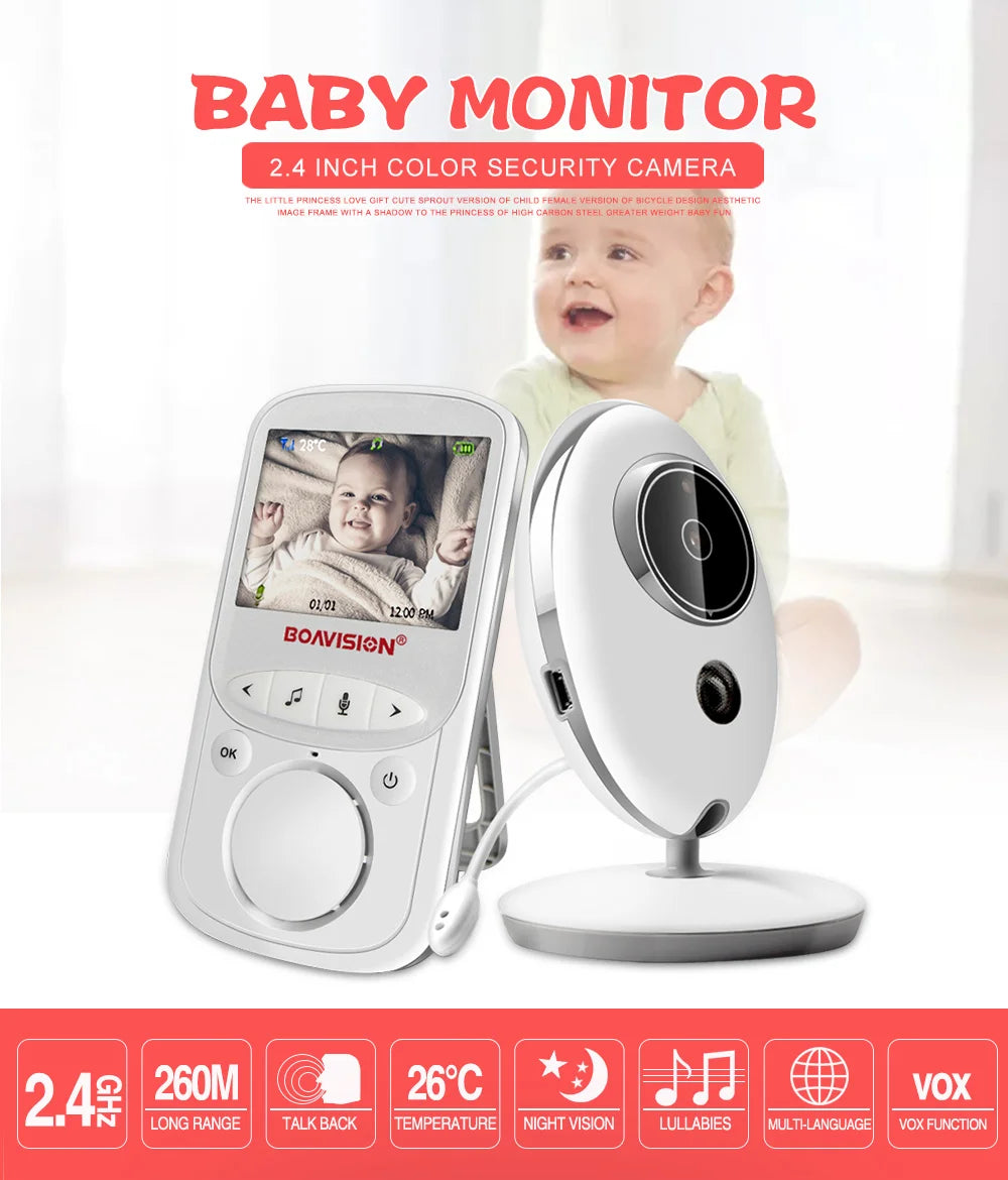 CowLost | wireless-lcd-audio-video-baby-monitor-vb605-radio-nanny-music-intercom-ir-24h-portable-baby-camera-baby-walkie-talkie-babysitter |7