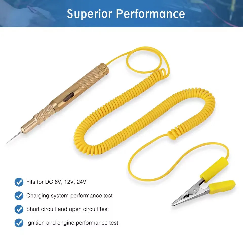 CowLost | product_id-auto-vehicle-circuit-tester-dc-6v-12v-24v-voltage-test-pen-yellow |2