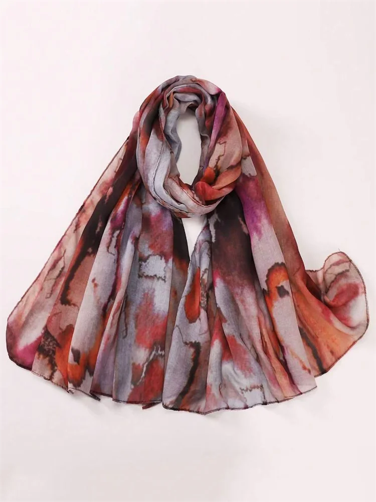CowLost | bohemian-print-women-watercolor-soft-muslim-hijab |14