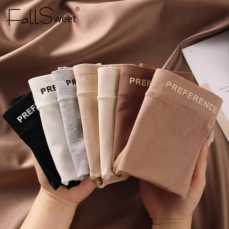CowLost | product_id-fallsweet-3pcs-womens-large-high-waist-seamless-cotton-briefs |2