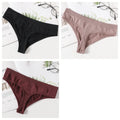 CowLost | product_id-3pcs-women-s-seamless-low-waist-g-string-thong-panties-m-xl |24