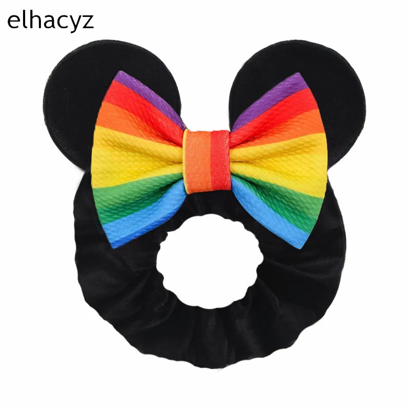CowLost | mouse-ears-sequins-bow-women-velvet-scrunchies |54