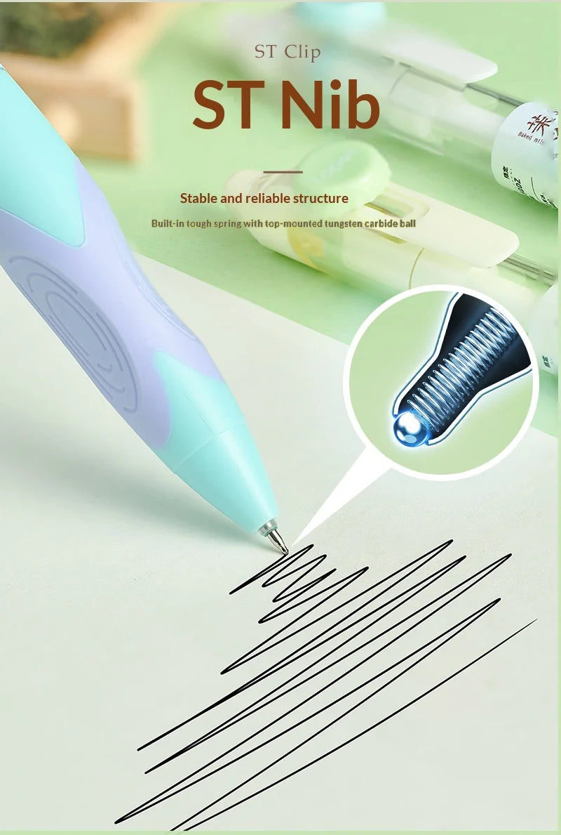 CowLost | product_id-4pcs-lopet-0-5mm-thermo-erasable-gel-pens-black-blue-ink-retractable-for-school-office |13