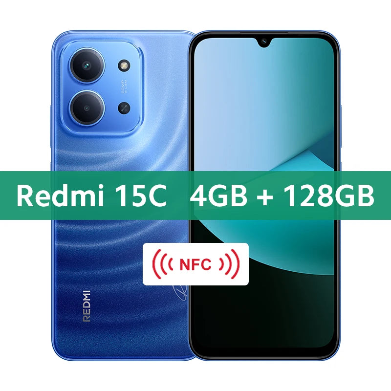 CowLost | redmi-15c-global-version-xiaomi-smartphone-mediatek-helio-g81-ultra-50mp-main-camera-120hz-6-9-dot-drop-display-33w-charging |30