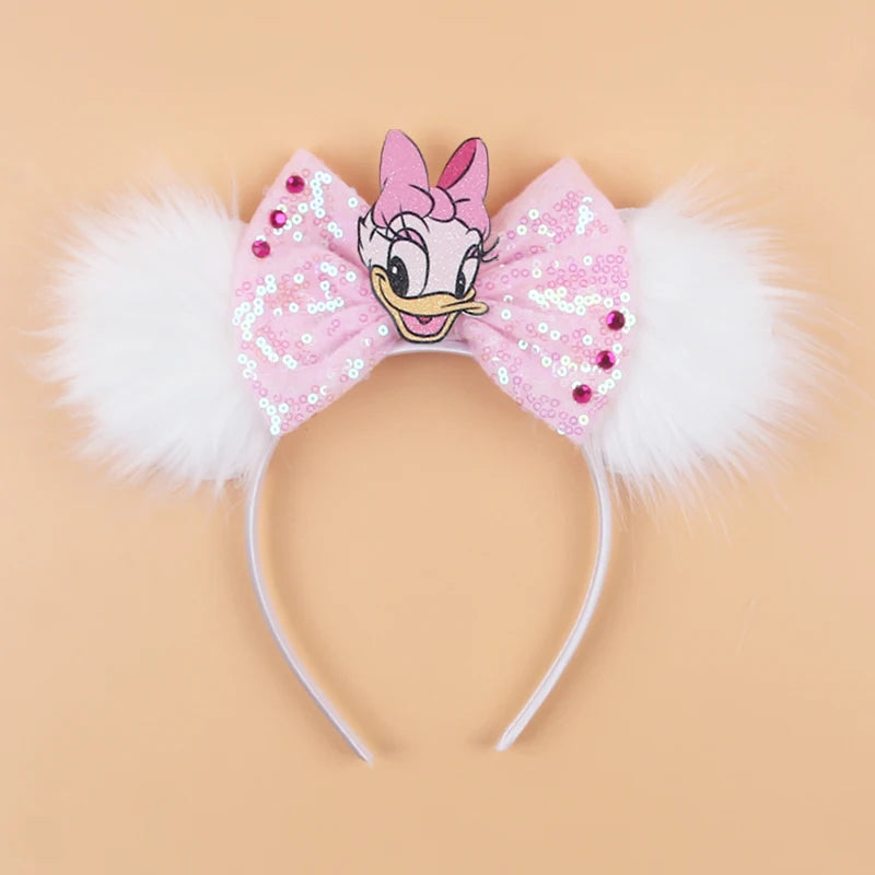 CowLost | daisy-duck-headwear-women-sequins-bow-headbands |10