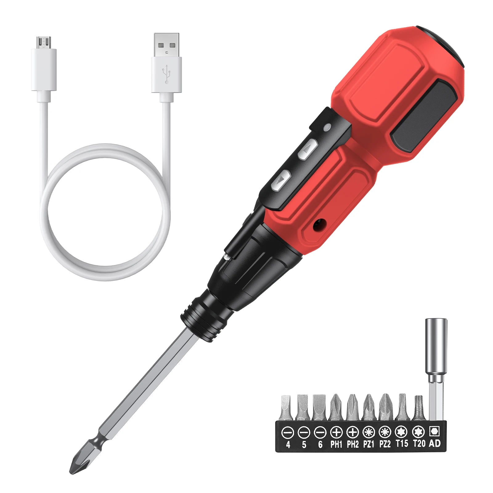 ORIAC Cordless Rechargeable Electric Screwdriver Set with LED Lights Portable Home Repair Tool Kit