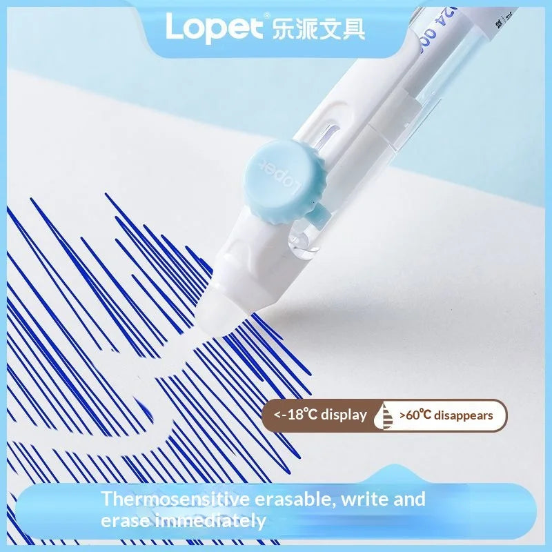 CowLost | product_id-4pcs-lopet-0-5mm-thermo-erasable-gel-pens-black-blue-ink-retractable-for-school-office |4