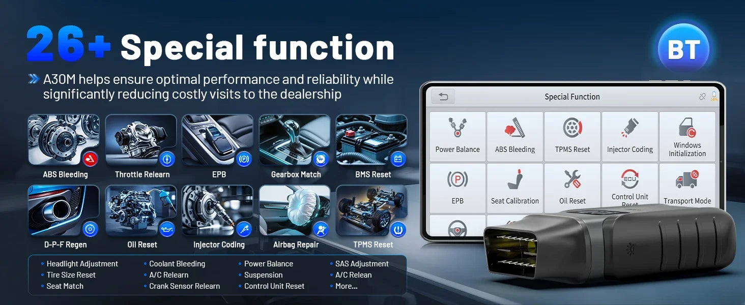 CowLost | xtool-anyscan-a30m-lifetime-free-update-all-system-car-diagnostic-tools-26-resets-bi-directional-canfd-auto-obd2-scanner |9