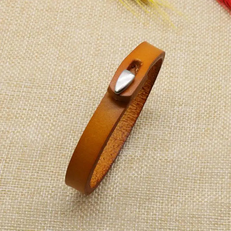 CowLost | badge-pass-holders-vintage-genuine-leather-wrap-cord-bracelet |44