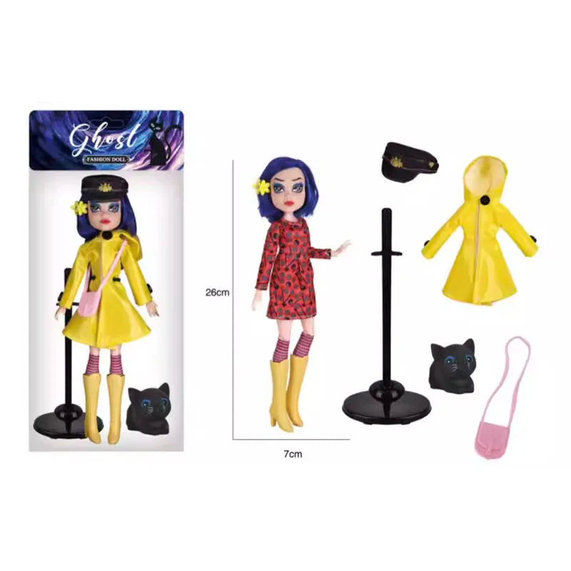 CowLost | product_id-ghost-mom-caroline-raincoat-edition-pvc-handmade-doll-gift-for-girls |10