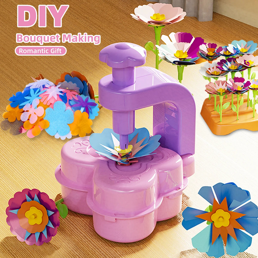 CowLost | product_id-diy-fabric-flower-bouquet-making-toy-craft-kit-for-kids-and-girls-educational-gift |3