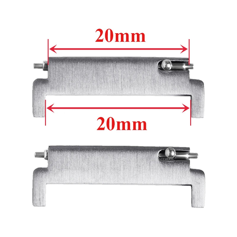 CowLost | product_id-2pcs-stainless-steel-quick-release-watchband-strap-adapters-18mm-22mm |20