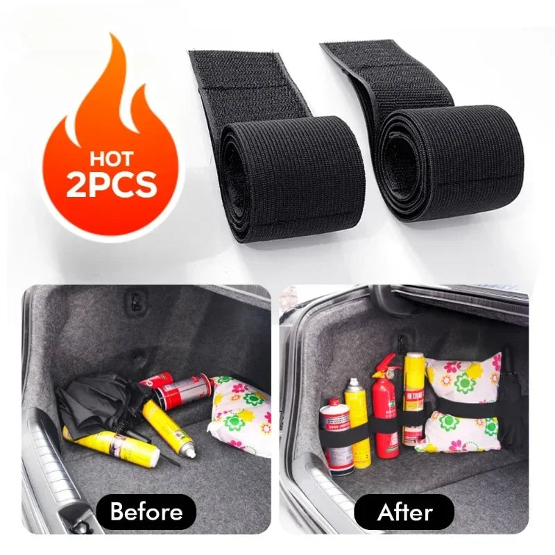 CowLost | product_id-2pcs-car-trunk-organizer-with-fire-extinguisher-strap-and-black-magic-tape-fasteners |4