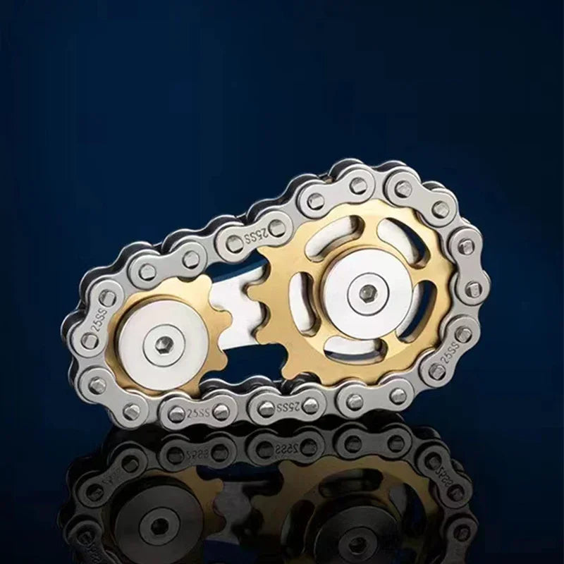 CowLost | sprockets-flywheel-fingertip-gyro-fidget-spinner-antistress-anxiety-metal-bike-chains-edc-spinner-fidget-toys-for-adult-kids-1 |8