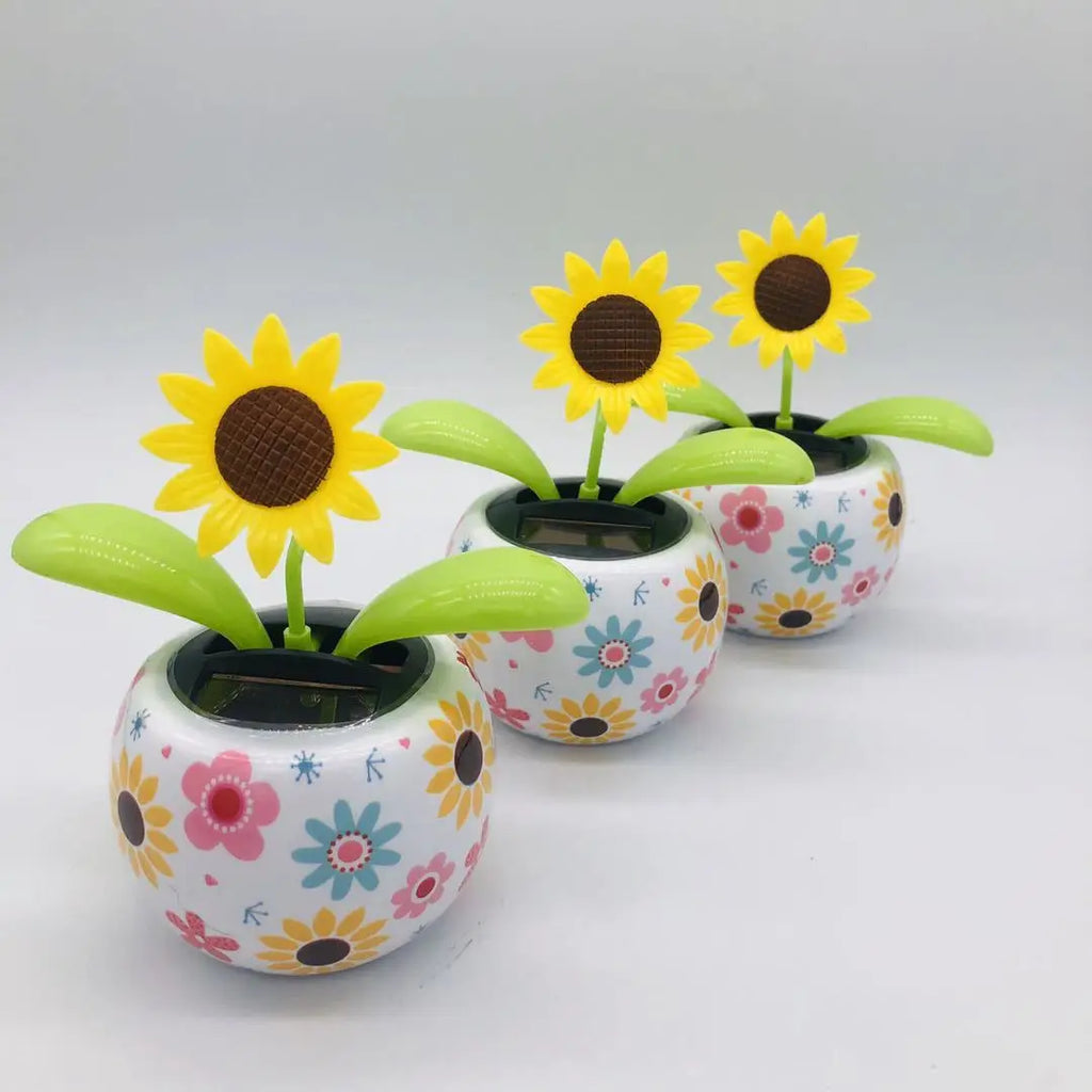 CowLost | solar-automatic-swing-solar-flower-car-ornaments |2
