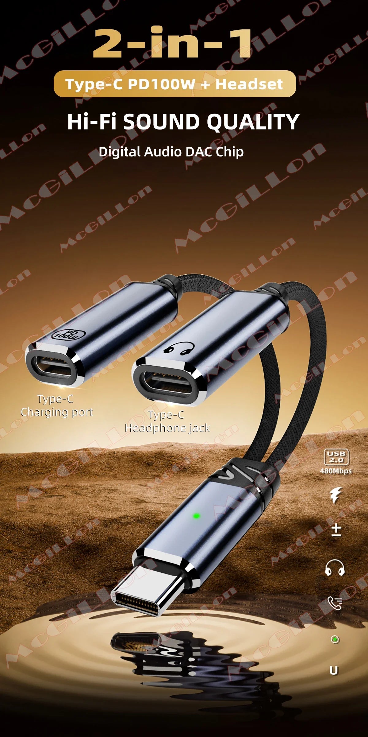 CowLost | product_id-100w-pd-fast-charger-usb-c-2-in-1-splitter-headphone-jack-adapter-for-samsung-s24-xiaomi-huawei-iphone-15-16 |7