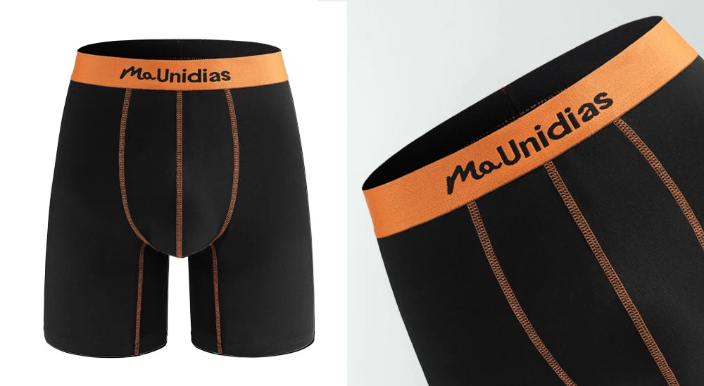 CowLost | activewear-pants-4pcs-mens-boxer-briefs-with-elastic-waistband-skull-print |17