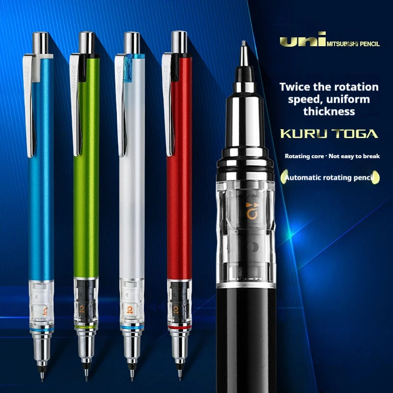 CowLost | product_id-uni-kuru-toga-advance-black-tech-mechanical-pencil-0-5mm-double-speed-auto-rotation-anti-break-lead |1