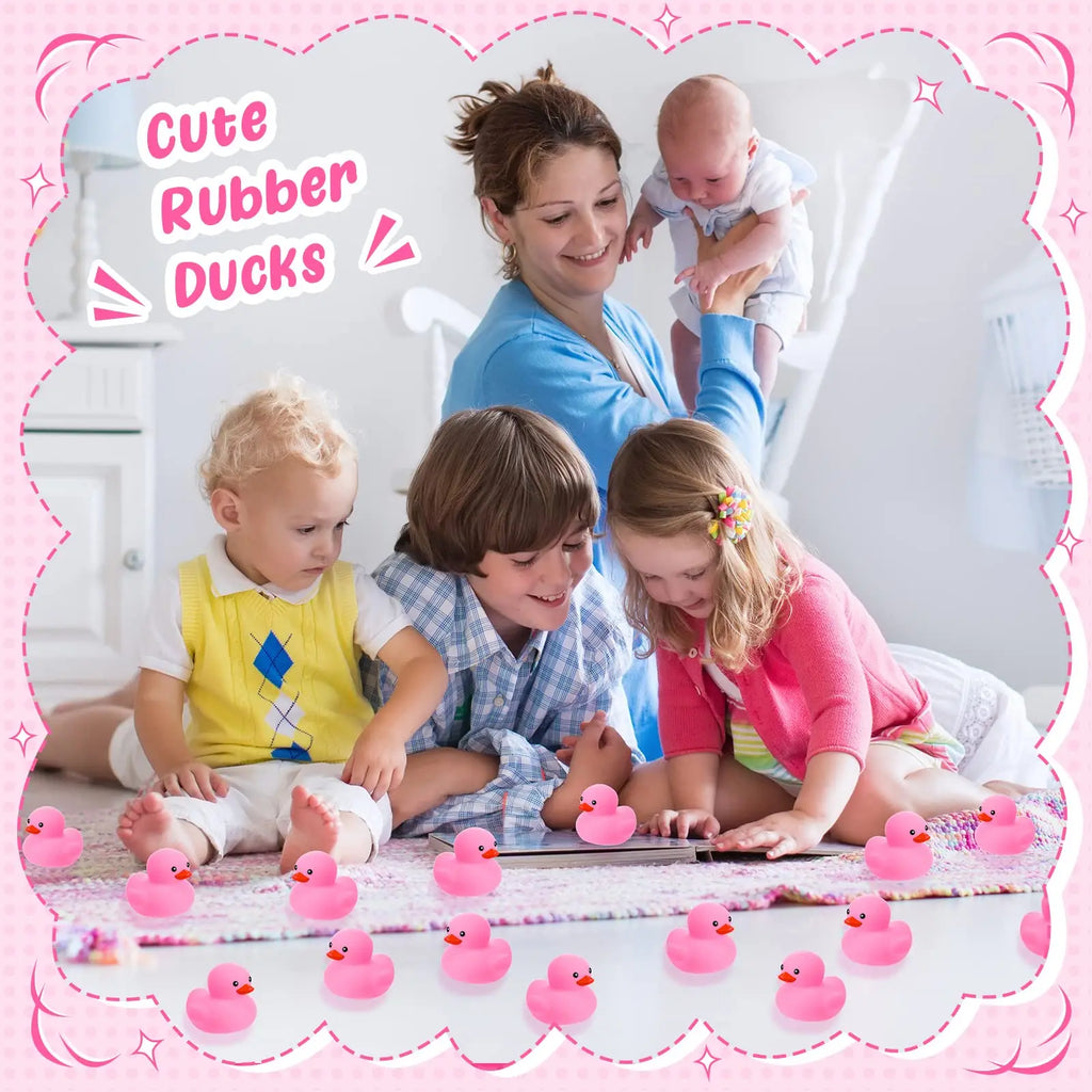 CowLost | product_id-10-200-pink-squeaky-rubber-ducks-for-party-favors-class-prizes-car-decor |4