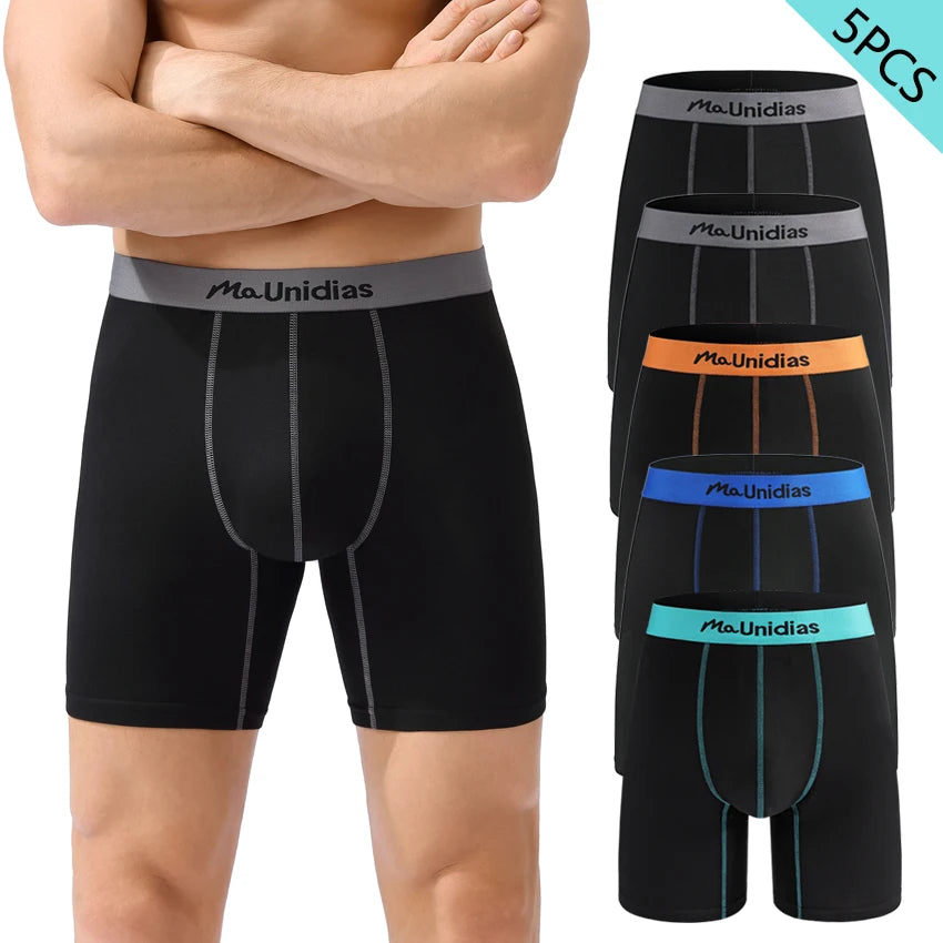 CowLost | 5-pcs-medium-long-mens-panties-shorts |1
