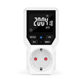 JUANJUAN Digital Programmable Timer Switch EU Plug LCD Display 10-Group Surge Protector 16A 3680W