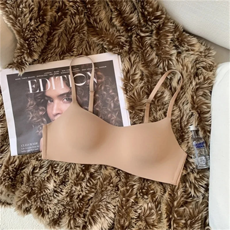 CowLost | product_id-3pcs-seamless-wire-free-1-2-cup-push-up-bras-with-back-closure-for-women |10