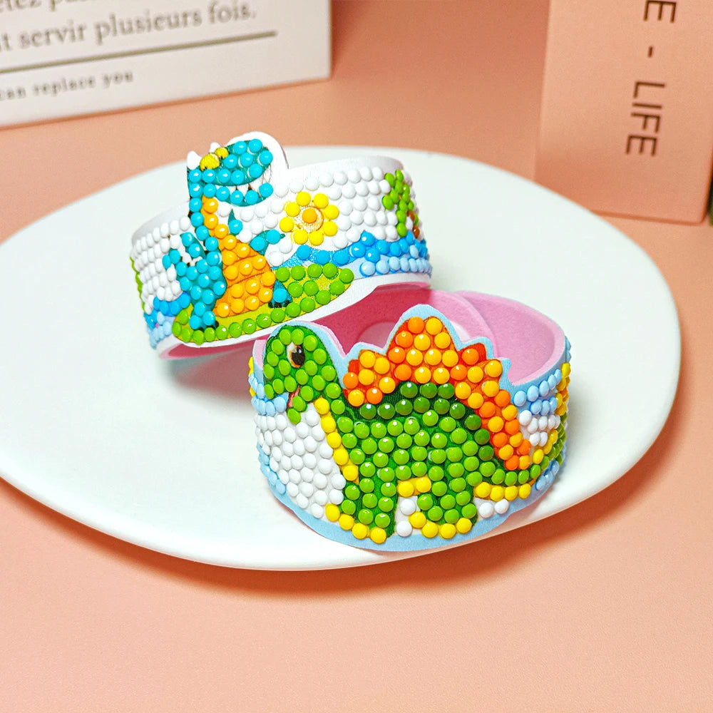 CowLost | product_id-diy-childrens-diamond-drawing-bracelet-kit-with-eva-wristband-gift |26