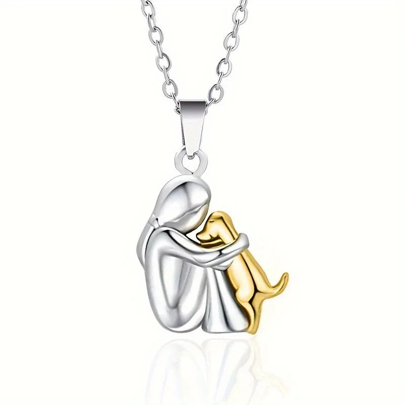 Women’s Cute Dog Pendant Necklace Animal Pet Jewelry