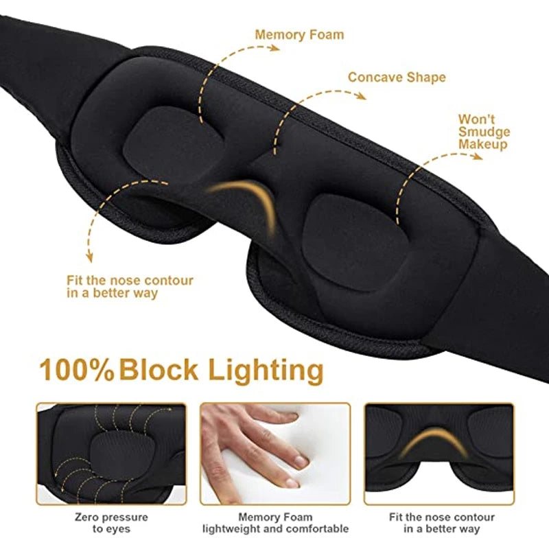 CowLost | 3d-sleep-mask-100-blocking-light-eye-mask-travel-rest-relax |12