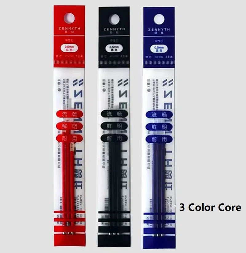 CowLost | product_id-zennyth-3-color-gel-pen-0-5mm-black-red-blue-ink-writing-supplies |12