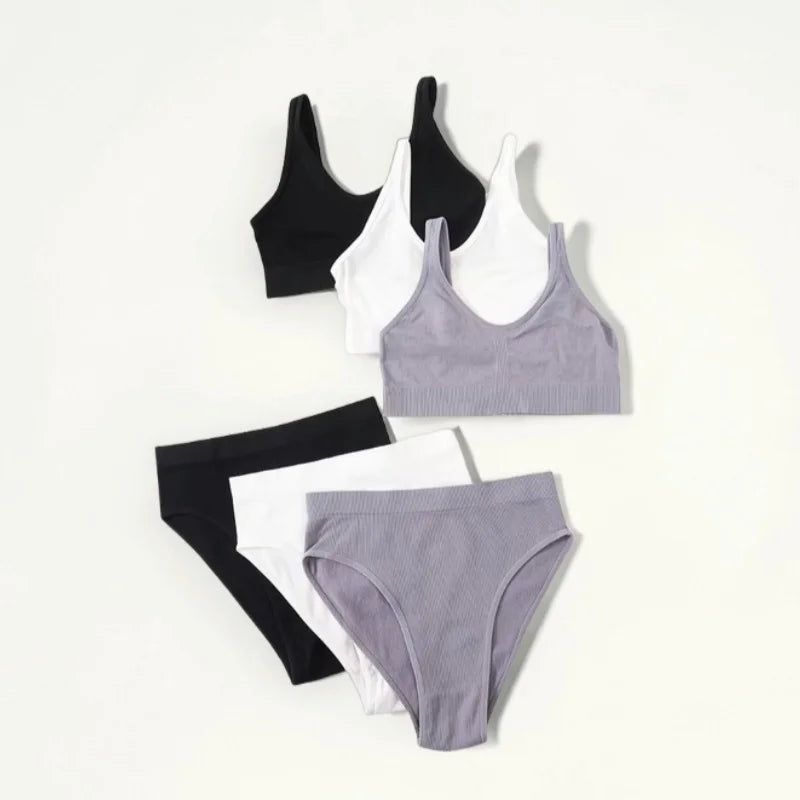CowLost | product_id-women-seamless-wire-free-push-up-bra-and-high-rise-briefs-set |2