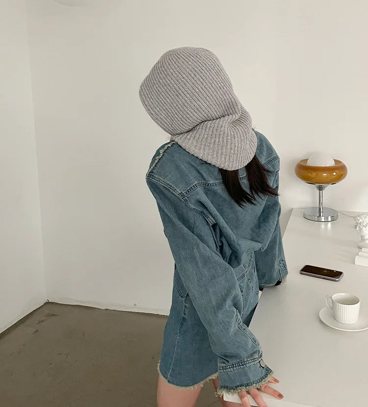 CowLost | winter-womens-hats-unisex-knitted-hooded-neck-collar-cap-beanie-for-men-women |16
